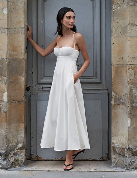 Antonia Maxi Dress - White – InsStreet