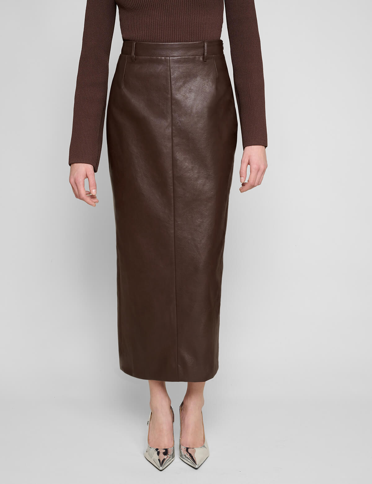 Yve Maxi Leather Skirt-BESTSELLER